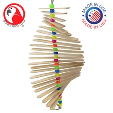 858P Long Mini Stick Natural parrot cage craft toys cages cockatiel parrakeet