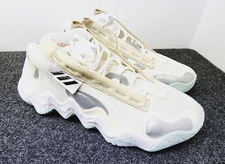 Adidas Exhibit B Mid x Candace Parker Off White 2022 SIZE 8 Sneakers Shoes - Image 3 of 4