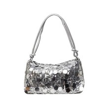 Women Sequin Bag Small Shoulder Tote Sparkly Purse Clutch Handbags Evening Ba...