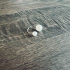 Mejuri adjustable_ silver ring with white pearls - one size — photo 5