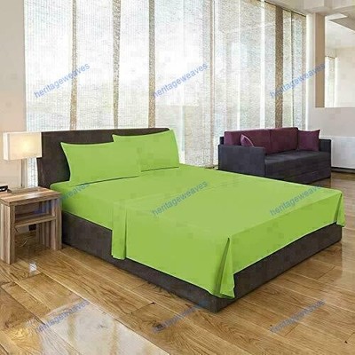 Hellgrün Farbe Handmade Solid Uni Mikrofaser Nur Angepasst Blatt Mit 2 Kissen