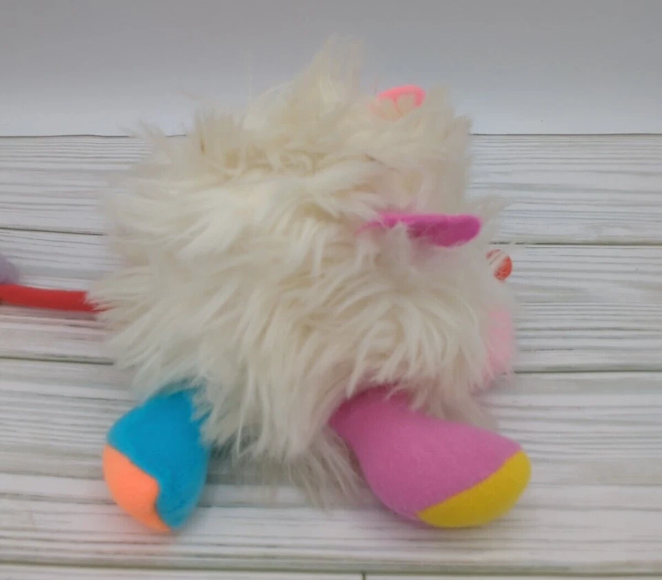 Vintage Popples White Puff Ball American Greetings Plush Stuffed Animal 80s - Image 4 of 4