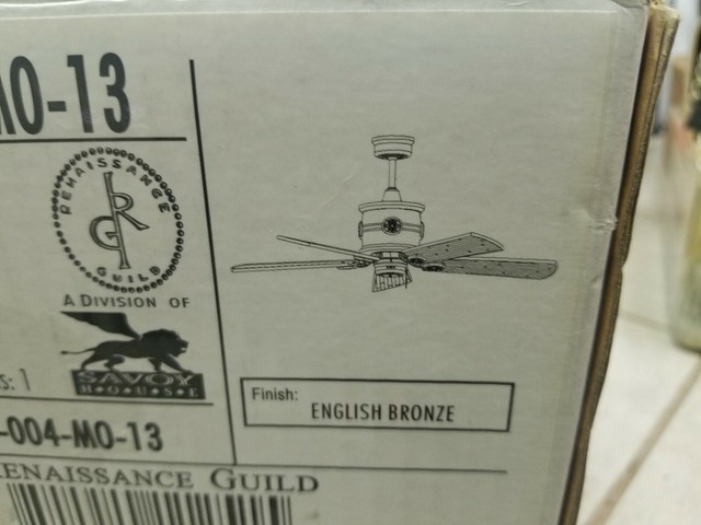 Savoy House The Builder Specialty 52 Inch Ceiling Fan In English