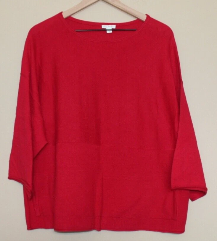Pure J Jill Sweater Womens Knit Cotton Cashmere Blend Size XS 0 2 Oversize - Image 2 of 4