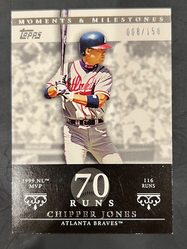 2007 Topps Moments and Milestones Chipper Jones #24-70 8/150