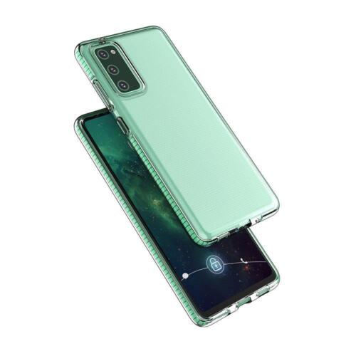 Custodia a molla trasparente per Samsung Galaxy A72 4G giallo - Foto 3 di 4