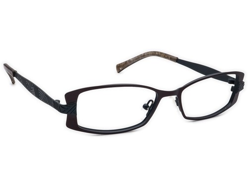 Jean Lafont Eyeglasses Claire 589 Matte Dark Brown/Teal Frame France 51[]16 135