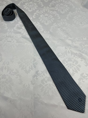 Dunhill Silk Tie~ Made in England~ Squares~ SHORT 54"~ 3 1/4" Wide~ SHIPS FREE! - Picture 2 of 5