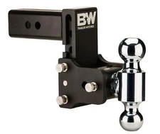 B&W Trailer Hitches Trailer Hitch Ball Mount - 2.5" Model 8 Blk T&S Dual Ball 2