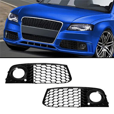 Stoßstange Nebelscheinwerfer Waben Gitter Kühlergrill Für Audi A4 S4 B8 2009-12