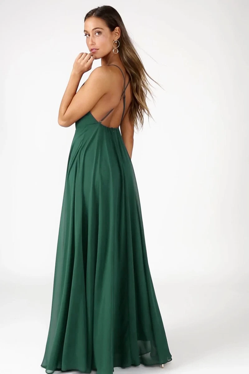 NWT Luluu0026#039;s Mythical Kind Of Love Green Maxi Dress Size Large | eBay