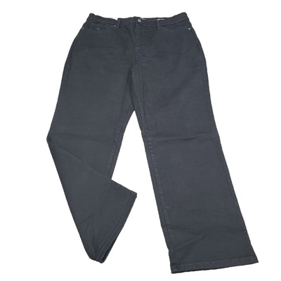 Gloria Vanderbilt Ladies Amanda Tapered Leg High Rise Jeans 14 Short Size Black