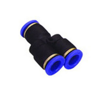Tube Fitting Pneumatic'' Y''   push to connect one touch fitting 1/4''   10 Pieces