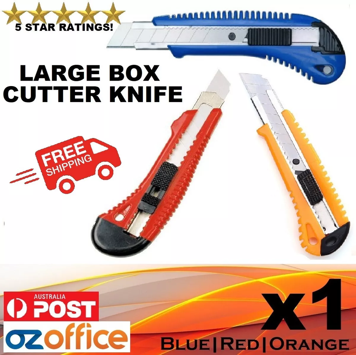 Snap on box cutter outlet