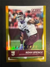 2016 Panini Score Gold Zone Parallel #427 Noah Spence RC Eastern Kentucky 63/99