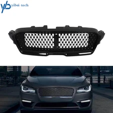Front Bumper Grille Honeycomb Grill Black For Lincoln MKZ 2017 2018 2019 Painted