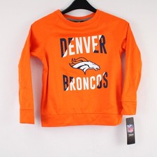 DENVER BRONCOS NFL Apparel SZ KIDS L 7  Hoodie SWEATSHIRT ORANGE NWT KIDS