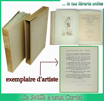 livre precieux edition limitee exemplaire d'artiste eaux fortes DAPHNIS ET CHLOE - Photo 1/4