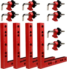 Clamping Squares for Woodworking, 6.3" X 6.3" 90 Degree Positioning Squares Righ
