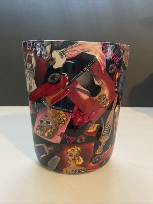 Vintage 1990s Enesco Barbie Fashion Collectible Ceramic Vase Nicole Miller