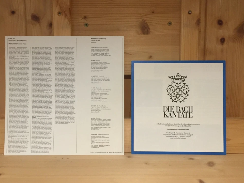 Signed by PETER-LUKAS GRAF Flute Die Bach Kantate Rilling Rare PROMO LP Signiert - Bild 3 von 4