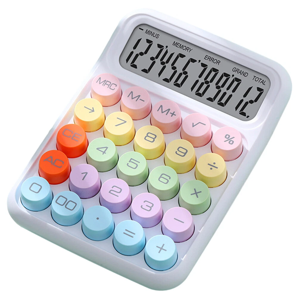 Portable Mechanical Keyboard Calculator for Office and School Use