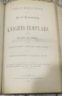 1864 - 1875  Knights Templar Book Grand Commandery State of OHIO Very Rare — photo 10