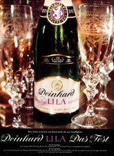3w23091/ Alte Reklame aus 1977 &ndash; Sekt DEINHARD LILA