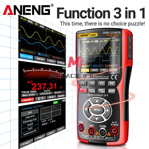 ANENG AOS03 3-in-1 Handheld Multimeter Digital Oscilloscope Signal Generator USA - Picture 6 of 23