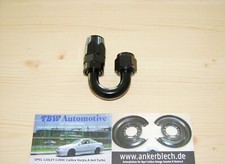 AN6 Aluminium Fitting 180&deg; *NEW* Dash6 Screw Connector Connector 18UNF 9/16 Black