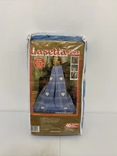 National Yarn Crafts Lasetta Plus Country Hearts AFGHAN 38x66 Crochet Kit L106