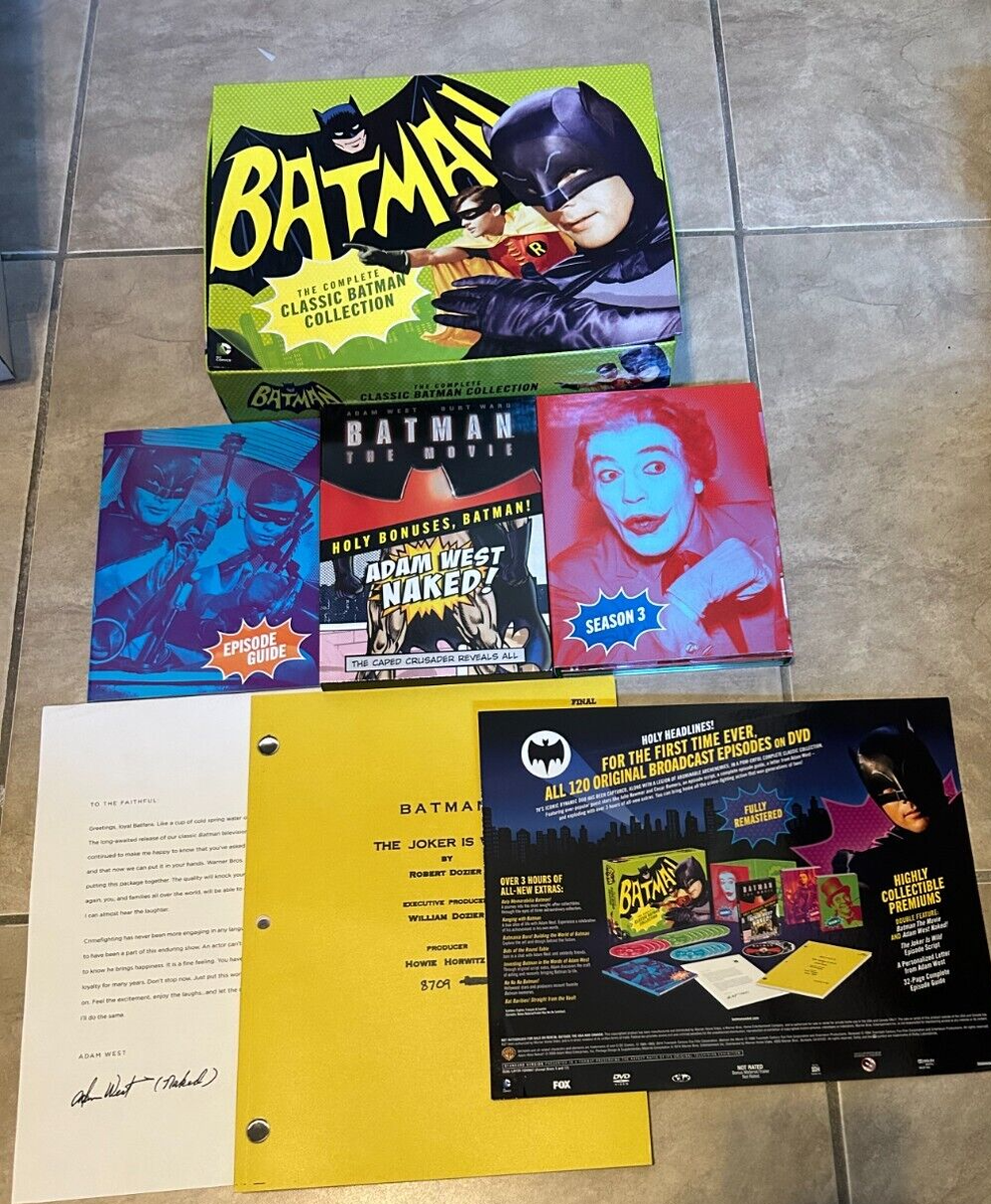 Complete Classic Batman Collection DVD Set w/ Script & Book