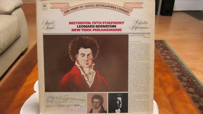 LEONARD BERNSTEIN BEETHOVEN FIFTH SYMPHONY M 31810 COLUMBIA, MINT LP RECORD  