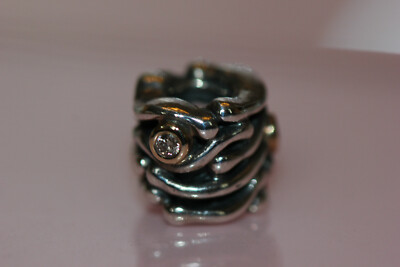 アクセサリー Pandora Diamond 14k Charm PANDORA G585 14k Gold & Diamond Pave Brilliant Heart Dangle