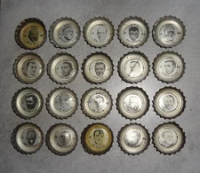 1964 Coke NEW YORK GIANTS Bottle Caps 20 Different Roosevelt Brown SCARCE