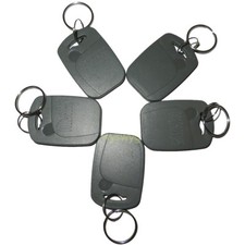 RFID Tag 10pcs 125KHz EM4100 Proximity Induction Grey Keyfob For Access control