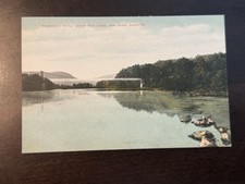 Vintage Postcard Suspension Bridge Pine Creek...