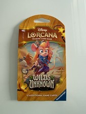 Disney Lorcana Wilds Unknown Sleeved Booster Pack - NEW SEALED
