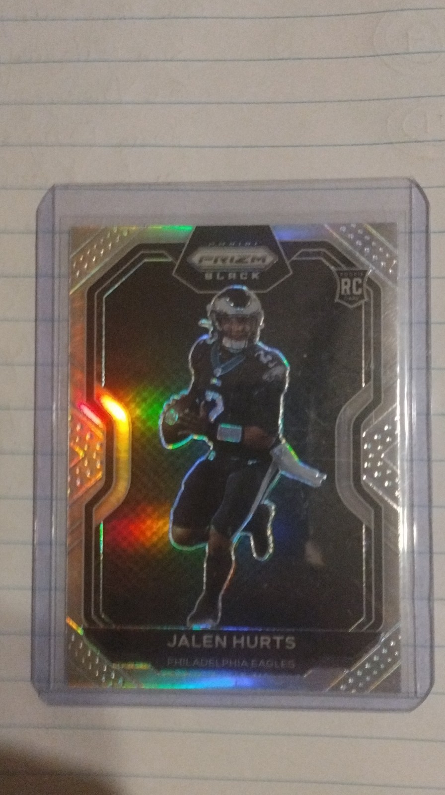 2020 Panini Chronicles - Prizm Black Jalen Hurts #PB-19 Silver (RC)