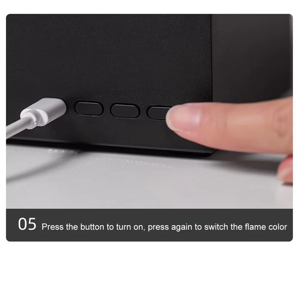 280 ml Flamme Aroma Diffusor LED Nebel Luftbefeuchter USB Fernbedienung Geschenk UK - Bild 3 von 4