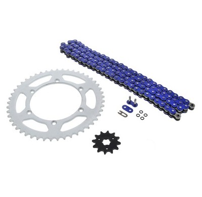 1994-1995, 2000-2002 Kawasaki KX125 125 Blue O Ring Chain & Sprocket 12/49 110L