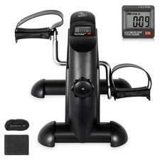 Uten Mini Exercise Bike, Under Desk Bike, Arm & Leg Peddler Machine with LCD ...