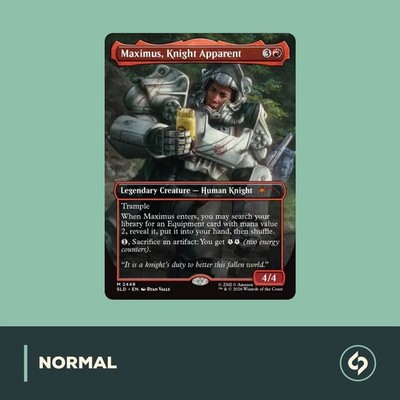 MTG | Maximus, Knight Apparent | SECRET LAIR x FALLOUT | NM | EN | MAGIC
