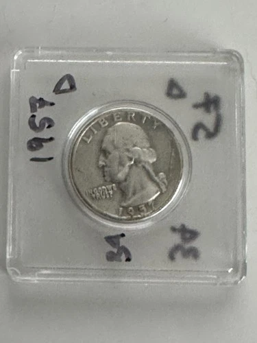 1957-D Washington Quarter Uncirculated 90% Silver
