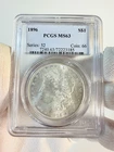 1896 Morgan Silver Dollar $1 PCGS MS63