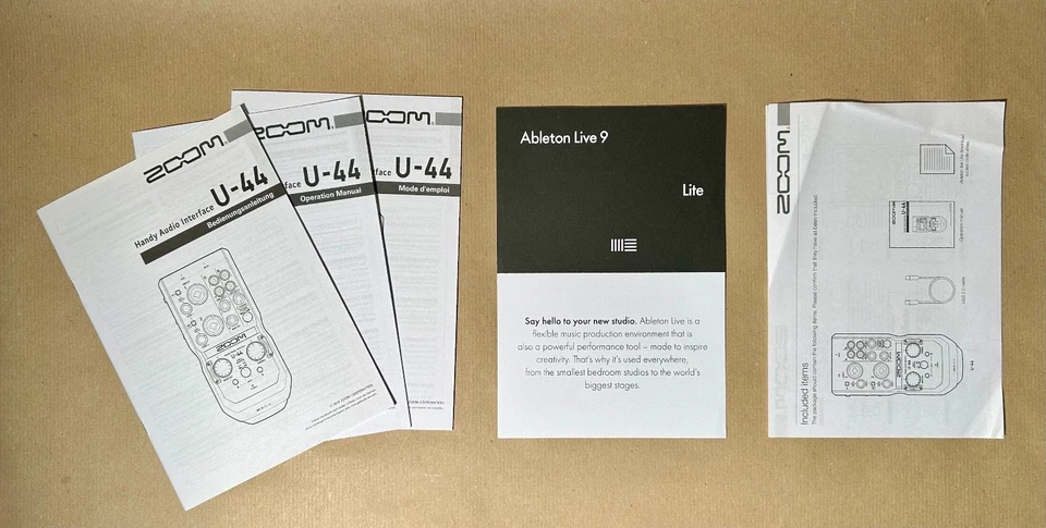 ZOOM U-44 Handy Audio Interface 4-In/4-Out + OVP, USB-Kabel, Ableton Live Lite - Bild 4 von 4