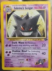 Pokemon TCG Sabrinas Gengar 29/132 Unlimited Gym Challenge Non-Holo Card HP