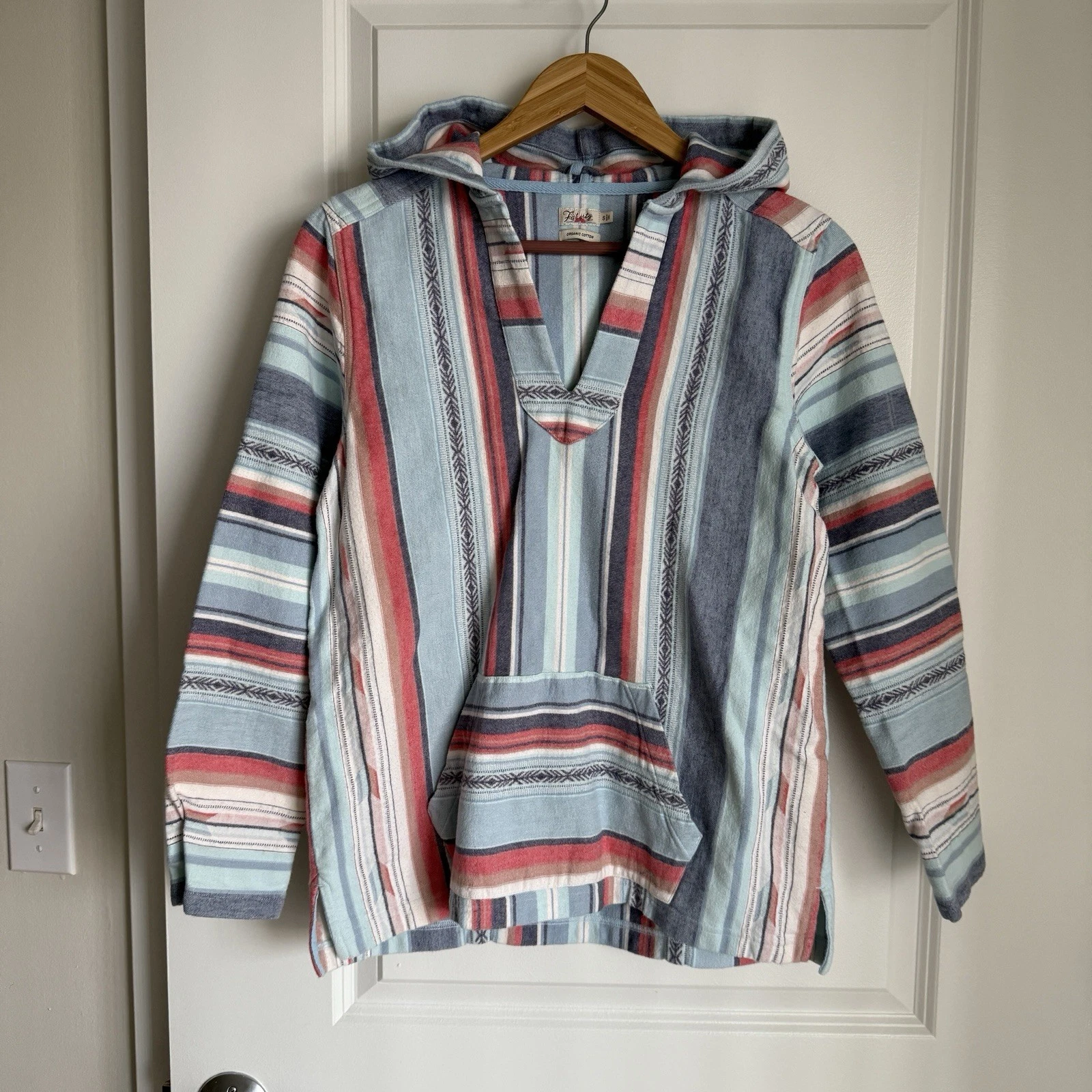 Faherty Women's Baja Poncho Hoodie SZ S Organic Cotton Sierra Paradise Beach
Opens in a new window o