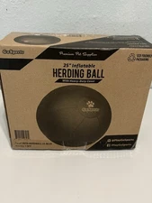 Herding Ball for Dogs, 25" Horse Ball with Cover, Dog Herding Balls Large with H