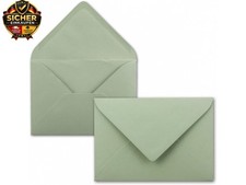 Briefumschl&auml;ge in Eukalyptus-Gr&uuml;n- 50 St&uuml;ck - DIN C5 Kuverts 22,0 x 15,4 cm - Na